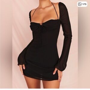 House of CB Black Babydoll Dress